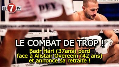 Photo of Badr Hari (37ans) perd face à Alistair Overeem (42 ans) et annonce sa retraite !