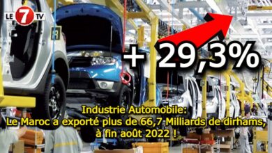 Photo of Industrie Automobile: Le Maroc a exporté plus de 66,7 milliards de dirhams, à fin août 2022 !