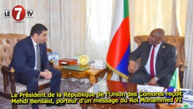 Photo of Le Président de la République de l’Union des Comores reçoit Mehdi Bensaid, porteur d’un message du Roi Mohammed VI