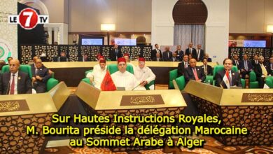 Photo of Sur Hautes Instructions Royales, M. Bourita préside la délégation Marocaine au Sommet Arabe à Alger