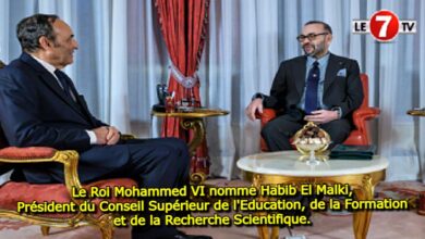 Photo of Le Roi Mohammed VI nomme, Habib El Malki, Président du Conseil Supérieur de l’Education, de la Formation et de la Recherche Scientifique.