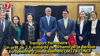 Photo of Transport : Un prêt de 2,6 milliards de dirhams de la Banque Européenne d’Investissement (BEI) à l’ONCF