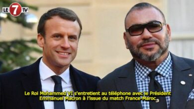 Photo of Le Roi Mohammed VI s’entretient au téléphone avec le Président Emmanuel Macron à l’issue du match France-Maroc