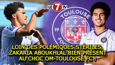 Photo of LOIN DES POLÉMIQUES STÉRILES, ZAKARIA ABOUKHLAL BIEN PRÉSENT POUR LE CHOC OM-TOULOUSE FC !