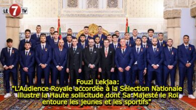 Photo of Fouzi Lekjaa: « L’Audience Royale accordée à la Sélection Nationale illustre la Haute sollicitude dont Sa Majesté le Roi entoure les jeunes et les sportifs » 