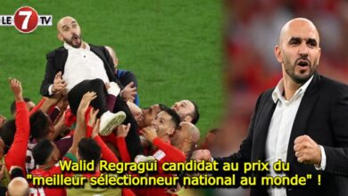 Photo of Regragui candidat au prix du « meilleur sélectionneur national au monde » !