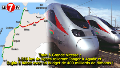 Photo of Train à Grande Vitesse : 1.300 km de lignes relieront Tanger à Agadir et Oujda à Rabat avec un budget de 400 milliards de dirhams !