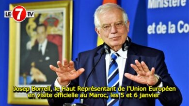 Photo of Josep Borrell, le Haut Représentant de l’Union Européen en visite officielle au Maroc, les 5 et 6 janvier 