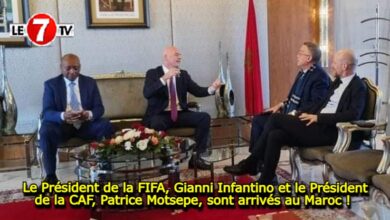 Photo of Le Président de la FIFA, Gianni Infantino et le Président de la CAF, Patrice Motsepe, sont arrivés au Maroc !