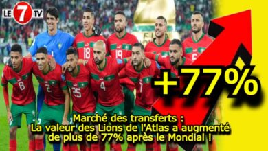 Photo of Marché des transferts : La valeur des Lions de l’Atlas a augmenté de plus de 77% après le Mondial !