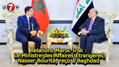 Photo of Relations Maroc-Irak : Le Ministre des Affaires Étrangères, Nasser Bourita, reçu à Baghdad