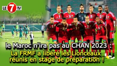 Photo of C’est officiel, le Maroc n’ira pas au CHAN 2023 : La FRMF a libéré les Lionceaux réunis en stage de préparation !