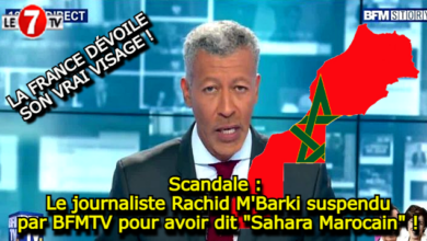 Photo of Scandale : Le journaliste Rachid M’Barki suspendu par BFMTV pour avoir dit « Sahara Marocain » !