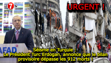 Photo of Séisme en Turquie : Le Président Turc Erdogan, annonce que le bilan provisoire dépasse les 912 morts !