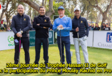 Photo of 2ème journée du Trophée Hassan II de Golf avec la participation du Prince Moulay Rachid en Pro-Am