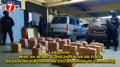 Photo of Laâyoune: Mise en échec d’une tentative de trafic de plus de 1,8 tonne de Chira (résine de Cannabis)