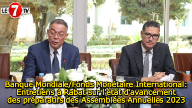 Photo of Banque Mondiale/Fonds Monétaire International: Entretiens à Rabat sur l’état d’avancement des préparatifs des Assemblées Annuelles 2023