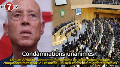 Photo of L’Union Africaine condamne fermement les déclarations raciales choquantes faites par le President Tunisien contre les migrants Africains