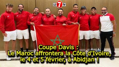 Photo of Coupe Davis : Le Maroc affrontera la Côte d’Ivoire, le 4 et 5 février, à Abidjan !