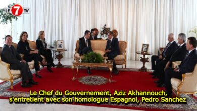 Photo of Le Chef du Gouvernement, Aziz Akhannouch, s’entretient avec son homologue Espagnol, Pedro Sanchez 