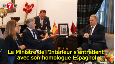 Photo of Le Ministre de l’Intérieur s’entretient avec son homologue Espagnol