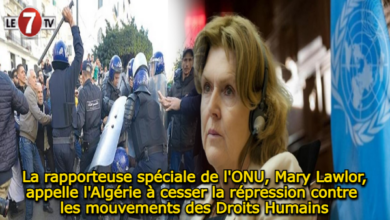 Photo of La rapporteuse spéciale de l’ONU, Mary Lawlor, appelle l’Algérie à cesser la répression contre les mouvements des Droits Humains