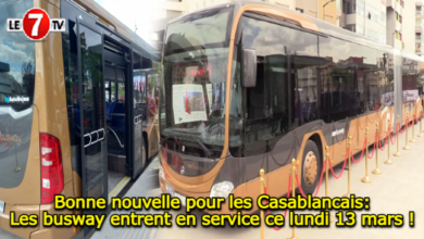 Photo of Bonne nouvelle pour les Casablancais: Les busway entrent en service ce lundi 13 mars !