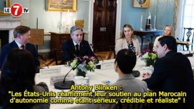 Photo of Antony Blinken : « Les États-Unis réaffirment leur soutien au plan marocain d’autonomie comme étant sérieux, crédible et réaliste » !