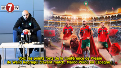 Photo of Voici les points forts de la Conférence de Presse de Walid Regragui d’avant match, Maroc-Pérou en Espagne !