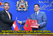 Photo of Signature d’un accord sur les services aériens entre les Gouvernements du Maroc et du Cambodge