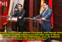 Photo of Le Ministre Espagnol des Affaires Étrangères José Manuel Albares : « Nous avons des relations commerciales avec le Maroc, qui sont à des sommets historiques, avec 20 milliards d’euros d’échanges bilatéraux »