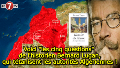 Photo of Voici « les cinq questions » de l’historien Bernard Lugan, qui tétanisent les autorités Algériennes !