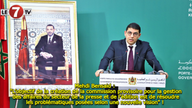 Photo of Mehdi Bensaid : « L’objectif de la création de la commission provisoire pour la gestion des affaires du secteur de la presse et de l’édition est de résoudre les problématiques posées selon une nouvelle vision » ! 