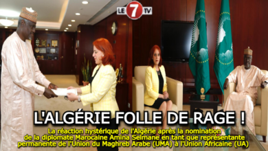 Photo of L’Algérie « folle de rage » après la nomination de la diplomate Marocaine Amina Selmane en tant que représentante permanente de l’Union du Maghreb Arabe (UMA) à l’Union Africaine (UA)