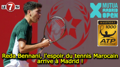 Photo of Reda Bennani, l’espoir du tennis Marocain, arrive à Madrid !