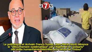 Photo of Le politologue et écrivain Franco-Suisse, Jean-Marie Heydt dénonce le « détournement systématique » par l’Algérie et le « polisario » des aides humanitaires destinées aux camps de Tindouf