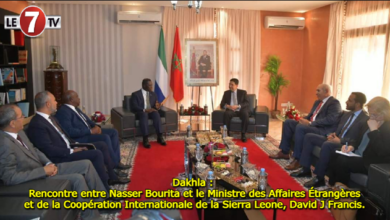 Photo of Dakhla : Rencontre entre Nasser Bourita et le Ministre des Affaires Étrangères et de la Coopération Internationale de la Sierra Leone, David J Francis.