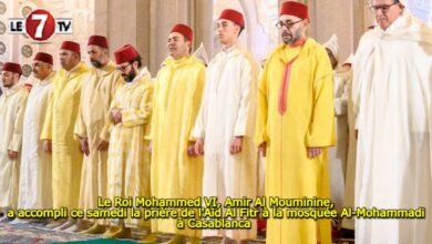 Photo of Le Roi Mohammed VI, Amir Al Mouminine, a accompli ce samedi la prière de l’Aïd Al Fitr à la mosquée Al-Mohammadi à Casablanca 