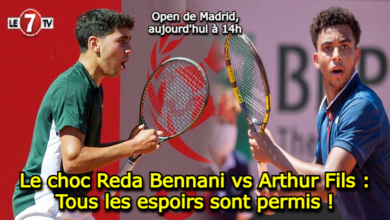 Photo of Le choc Reda Bennani vs Arthur Fils : Tous les espoirs sont permis !