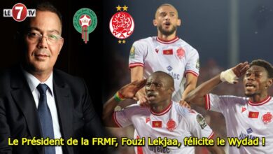 Photo of Le Président de la FRMF, Fouzi Lekjaa, félicite le Wydad !