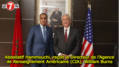 Photo of Abdellatif Hammouchi, reçoit le Directeur de l’Agence de Renseignement Américaine (CIA), William Burns