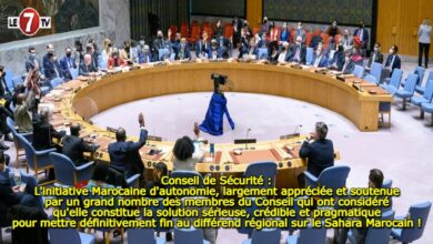 Photo of Conseil de Sécurité : L’initiative Marocaine d’autonomie, largement appréciée et soutenue par un grand nombre des membres du Conseil qui ont considéré qu’elle constitue la solution sérieuse, crédible et pragmatique pour mettre définitivement fin au différend régional sur le Sahara Marocain !