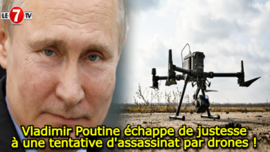 Photo of Vladimir Poutine échappe de justesse à une tentative d’assassinat par drones !