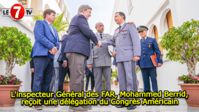 Photo of L’inspecteur Général des FAR, Mohammed Berrid, reçoit une délégation du Congrès Américain