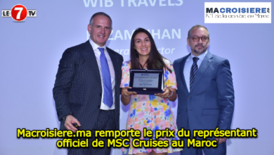 Photo of Tourisme : « Macroisiere.ma » remporte le prix du représentant officiel de MSC Cruises au Maroc