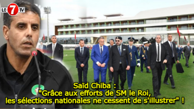 Photo of Saïd Chiba : « Grâce aux efforts de SM le Roi, les sélections nationales ne cessent de s’illustrer » !