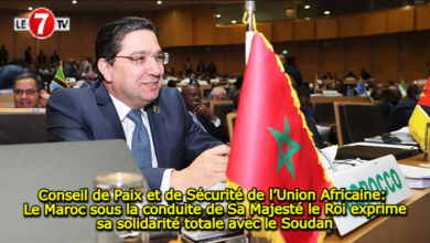 Photo of Conseil de Paix et de Sécurité de l’Union Africaine: Le Maroc sous la conduite de Sa Majesté le Roi exprime sa solidarité totale avec le Soudan