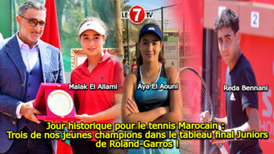 Photo of Jour historique pour le tennis Marocain : Trois de nos jeunes champions dans le tableau final Juniors de Roland-Garros !