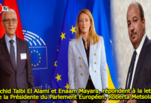 Photo of Rachid Talbi El Alami et Enaam Mayara répondent à lettre de la Présidente du Parlement Européen, Roberta Metsola !