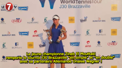 Photo of Tennis : La jeune championne Zineb El Mouttaki remporte le tournoi J30 Brazzaville « en simple » et « en double » avec sa partenaire Allemande Onalee Wagner !